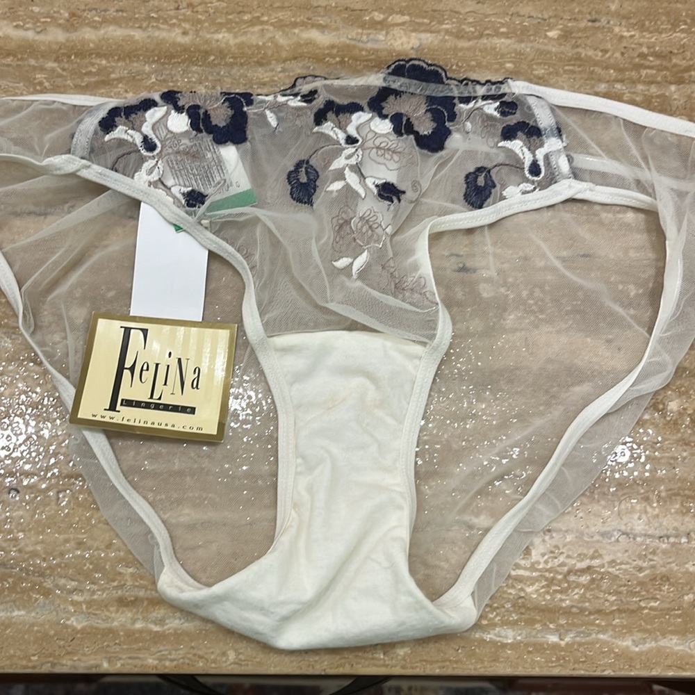 Beautiful Felina sexy 2pc embroidered matching bra/panty set - Picture 6 of 7